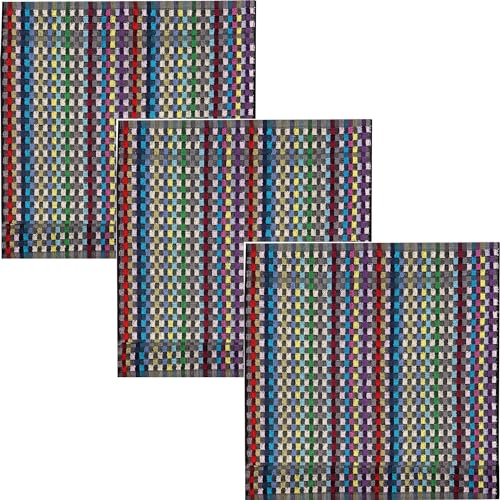 Kracht Grubentuch 3er-Pack Frottier bunt Größe 50x50 cm