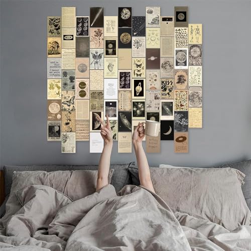 Image of Paper 70Pcs Danish Pastel Wall Collage Kit Aesthetic Pictures, Posters Matisse Wall Art Prints Preppy Room Decor 4 inchX6 inch For Teens Girls Women Dorm Bedroom (Vintage Wall Collage Kit)
