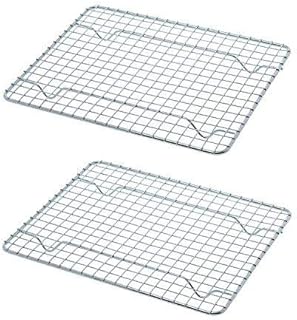 Great Credentials Heavy-Duty Cooling Rack, Cooling Racks, Wire Pan Grade, Commercial Grade, Oven-Safe, Chrome (8 x 10 Inch)