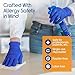 Inspire Cobalt Blue Nitrile Disposable Gloves | 4.5 Nitrile Safety Medical Exam Cooking Cleaning Disposable Gloves (Blue - Case of 1000, Large)