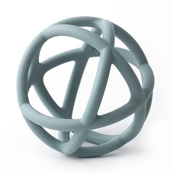 Baby Teether Ball Toy, BPA Free Silicone Soft Ball Easy to Hold Teether for Babies Ages 6 Months+ Ether