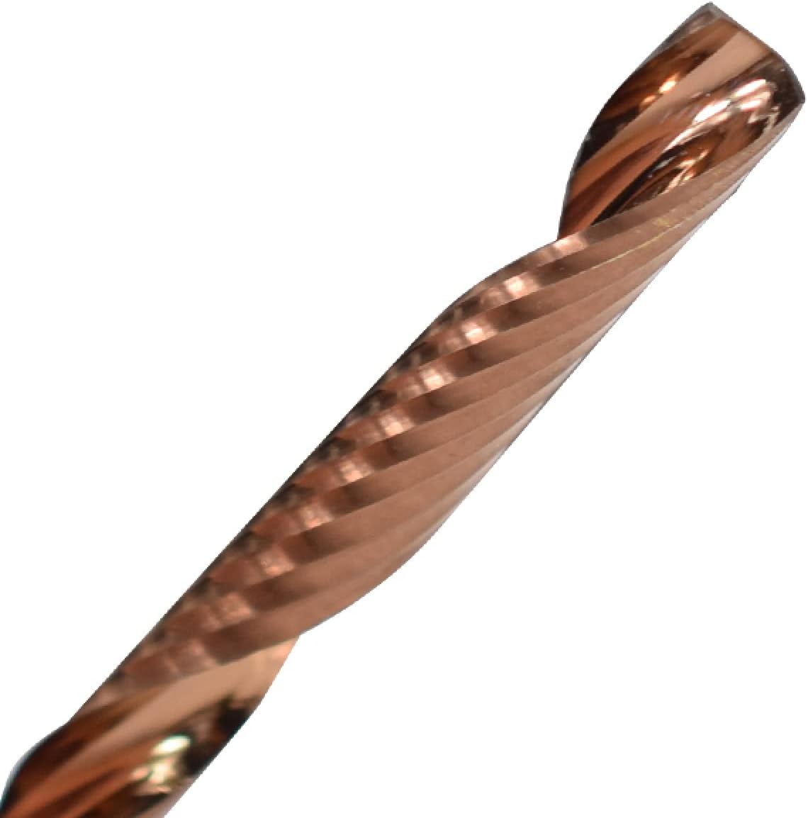 Drill Bit 1 Flute End Mill TiCN Coating Spiral Milling Cutter For Aluminum Copper Cutting Carbide CNC Router Bit,3.175x2x17