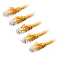 Vista 15 de Cable Matters Paquete de 5 cables Ethernet Cat 6 sin enganches de 10 Gbps, 7 pies, cable Cat 6, cable Cat6, cable Ethernet, negro
