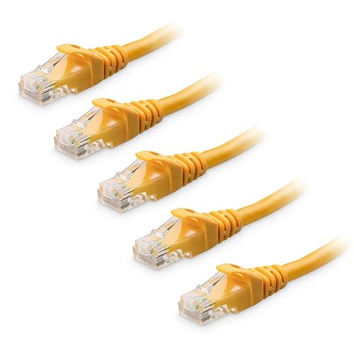 Miniatura 56 de Cable Matters Paquete de 5 cables Ethernet Cat 6 sin enganches de 10 Gbps, cable Cat 6, cable Cat6, cable Ethernet, negro