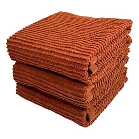 Serafina Home Maroon Rust Kitchen Towels Cover