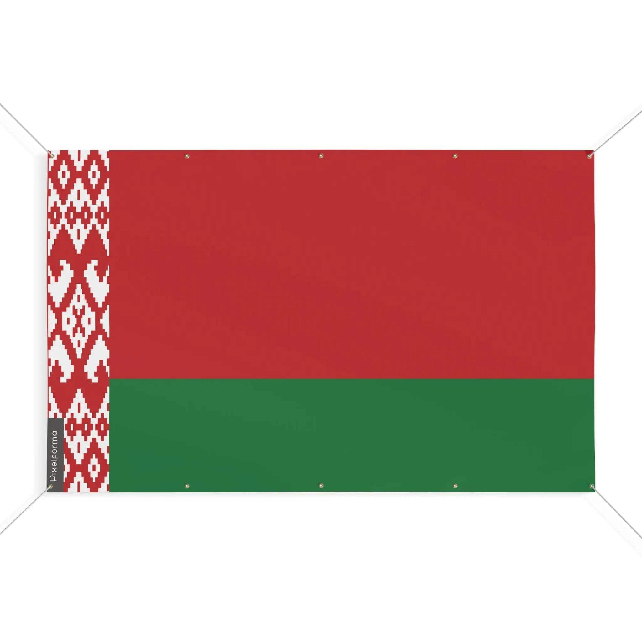 Drapeau Biélorussie de haute qualité 80 x 120 cm à oeillets solides - 3