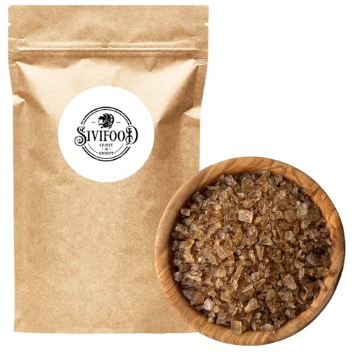 SIVIFOOD Kandiszucker Bruchstücke Ingwer 400g - Krustenkandis Zucker Grümmelkandis fruchtig scharf mit Ingweraroma Kandis Sugar Ginger