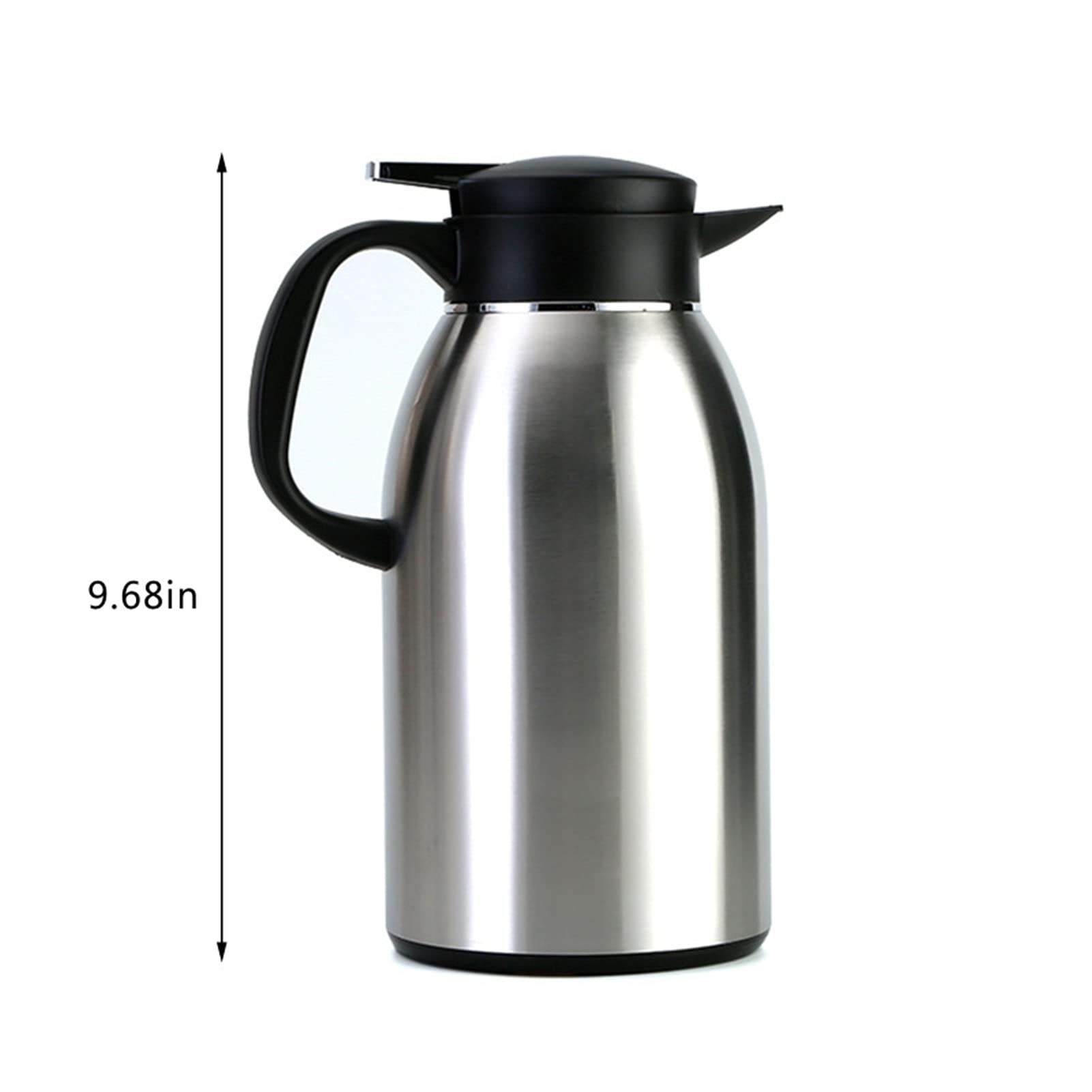Keep Warm Coffee Pot Stainless Steel Insulated Coffee Thermal Pot Water Beverage Dispenser Insulation Pot(A 1.6l)