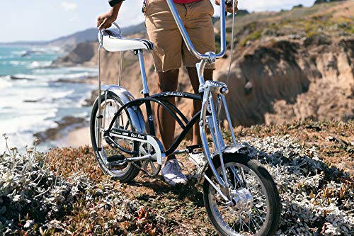 Image of Schwinn Krate Classic Sting-Ray Bike, Bike for Kids or Adults, Steel Frame & Springer Fork, Fenders, Single Speed, Coaster Brake, Grape