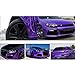 Produktbild HOHO dehnbar Spiegel Chrom Vinyl Wrap Folie Auto glänzend Folie Air Bubble frei, violett