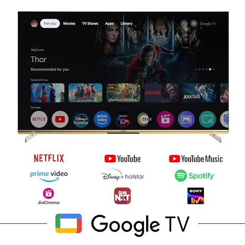 Image of Vu 189cm (75 inches) Masterpiece Frame Series 4K QLED TV 75MASTERPIECE (Armani Gold)