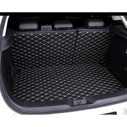 Image of 7D Luxury Car Trunk Mat for Mahindra XEV 9S, Full Dicky Coverage, PU Leatherette, Anti-Skid & Waterproof (Black)