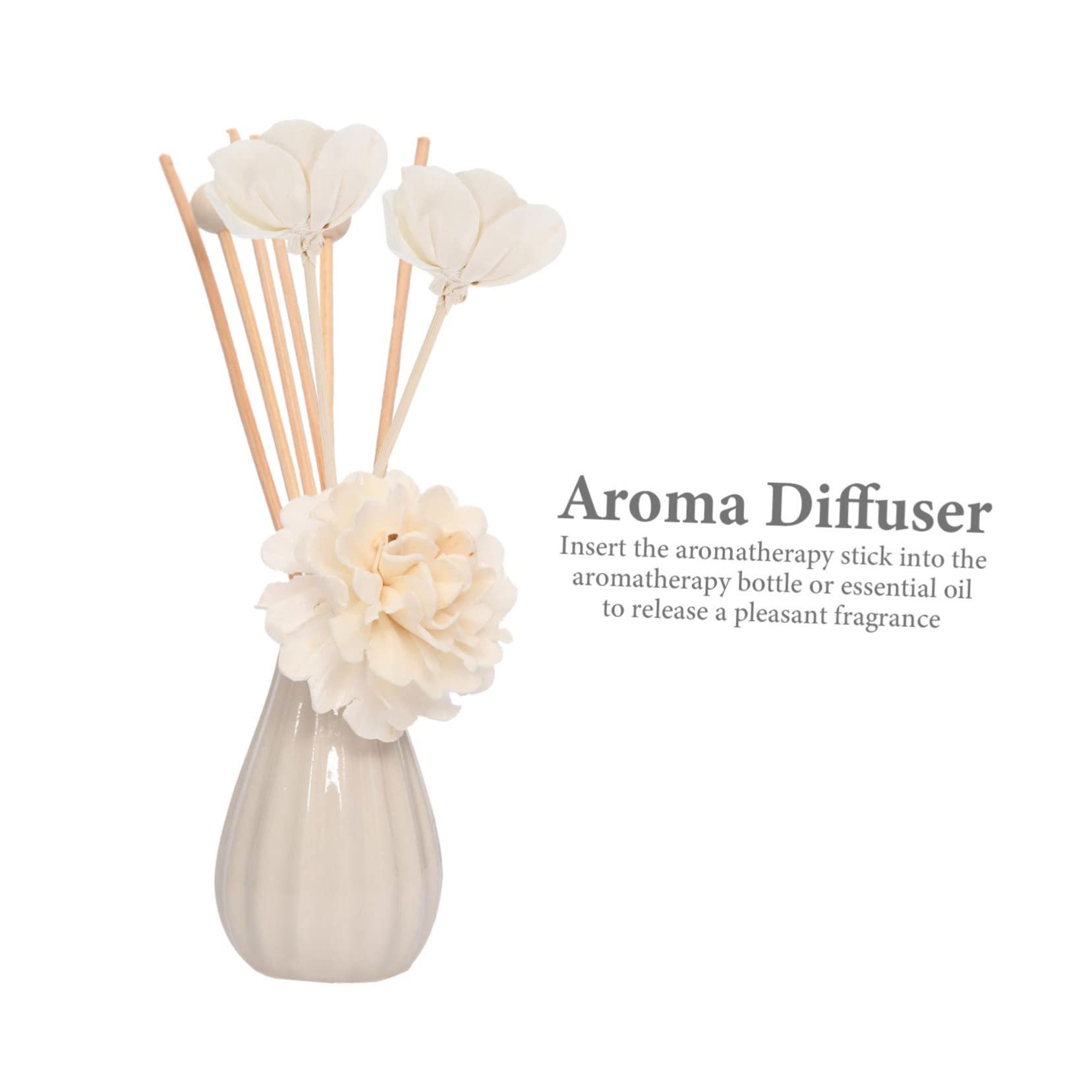 Amosfun 30stücke Aromatherapie Diffuser Stäbe Mit Kunstblumen Duftstäbe Für Raumduft Für Schlafzimmer Und Büro Natürliche Entspannung Und Stilvolle Dekoration