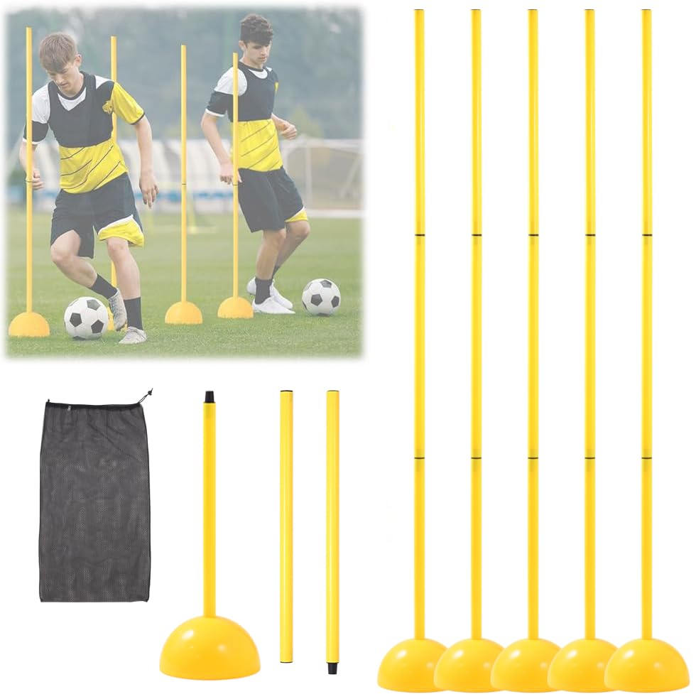 【新品未使用】日本企業の商品！アジリティポール6本　自主練　サッカー　バスケット 楽天市場】【楽天1位】完全自立式 室内でも使える アジリティ