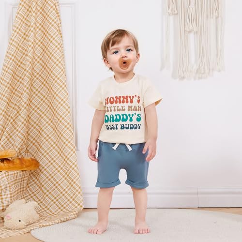 Toddler Baby Boy Summer Outfit Short Sleeve T Shirt Top Casual Shorts Set Infant Newborn Clothes 6 12 18 24 Month 2T2