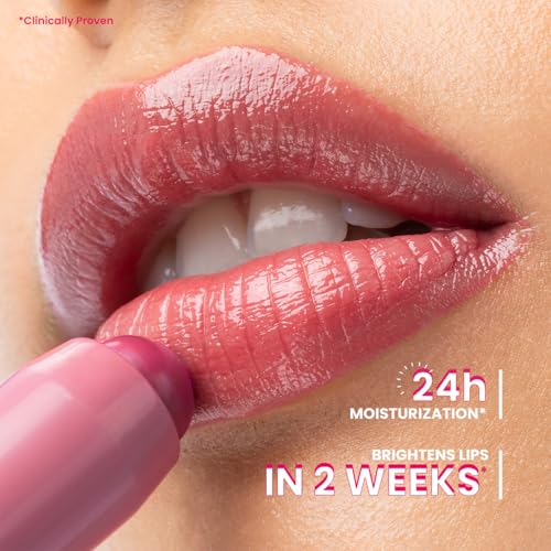 Image of Dot & Key Meltie Lip Balm SPF 50+ In-Vivo Tested With 2% Kojic & Vitamin C | Hydrates Dry, Chapped Lips, Lightens Pigmentation, Brightens Lips | With Shea & Mango Butters, Peptide Infused | Berry Crumble | 4g