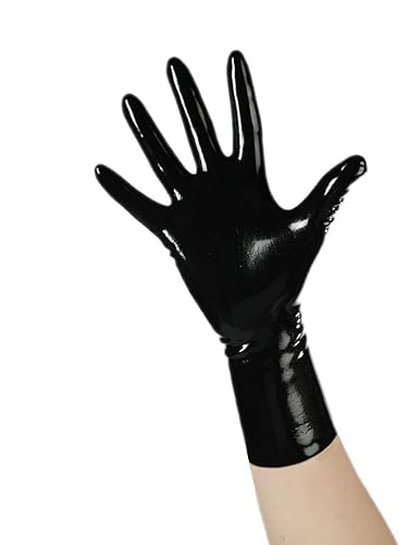 EXLATEX Rubber Secrets Short Latex Mixed Toes Wrist Gloves