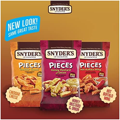 Snyder's of Hanover Pretzel Pieces, Variety Pack of Pretzels Individual Packs, 2.25 Oz, 18 Ct (Pack of 18)