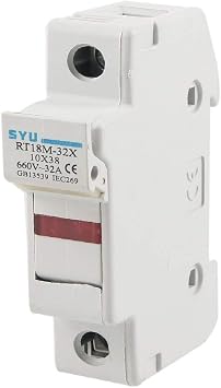 500V 5A 38mmx10mm Ceramic Fuse Link w 660V 32A One Pole Holder500 5A 38mmx10mm Keramik-Sicherungseinsatz w 660 32A EIN Polhalter