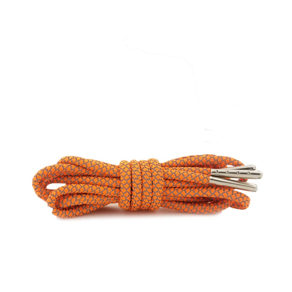 VASGOIron Head Round Shoe Laces Reflective for Sneakers 10 Different Lengths 12 Colors