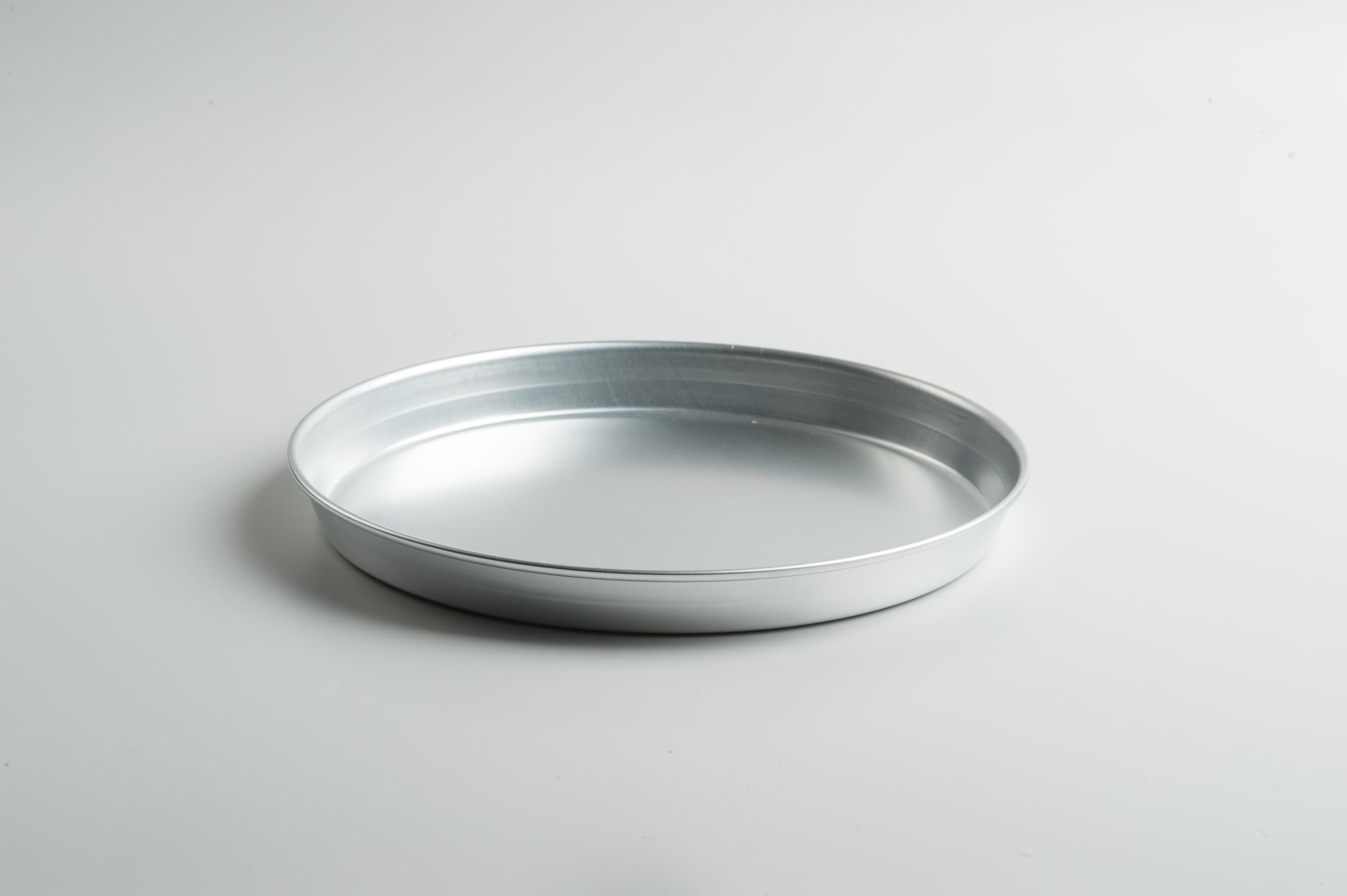 PARDINI - Set 3 teglie in alluminio tonde da 24, 28 e 32 cm, bordo 3cm, ideali per pizza o focaccia