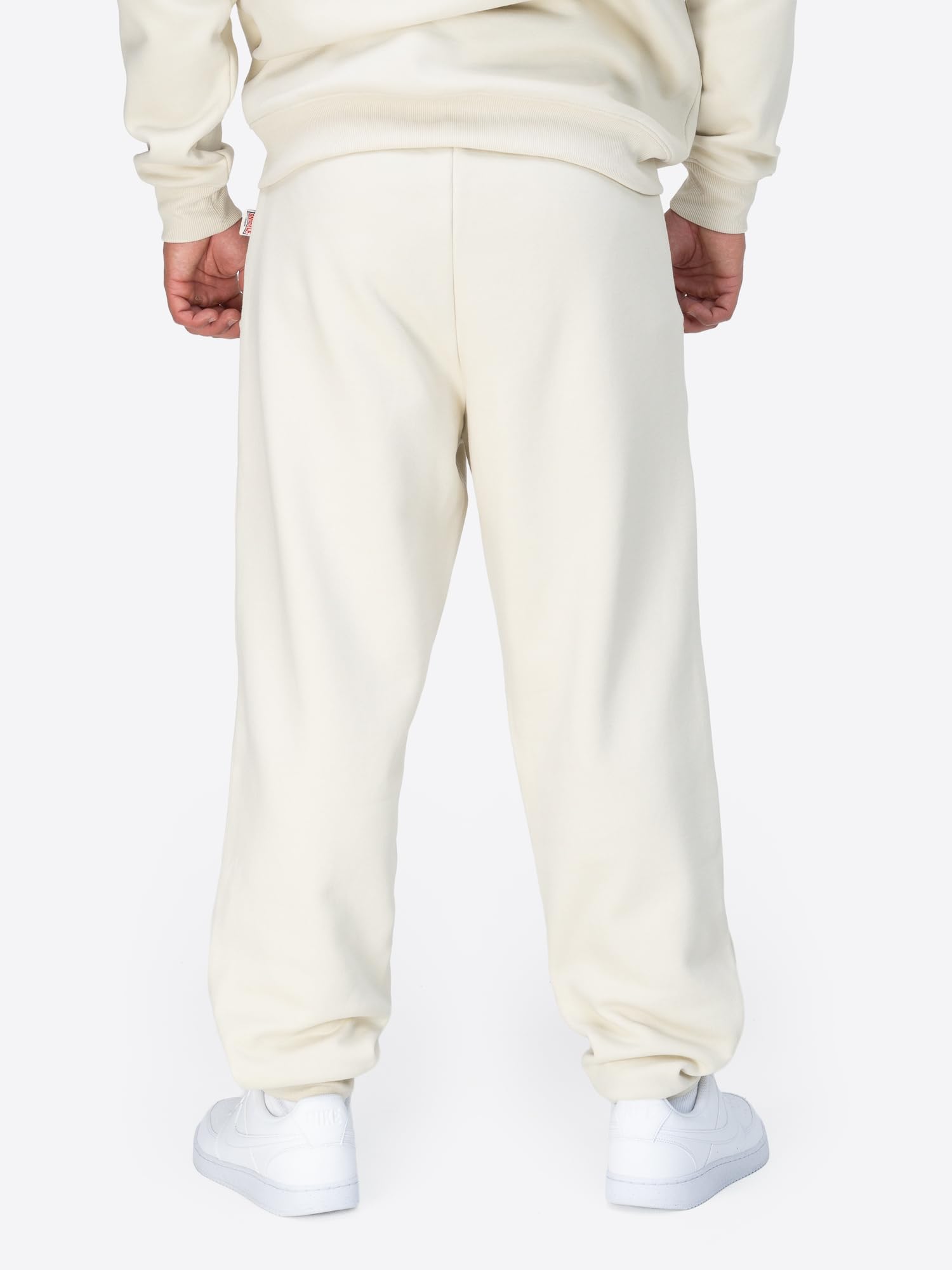 Lonsdale London Logo Large Hombre Pantalones de Deporte Negro 60% algodón, 40% poliéster Suelto