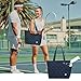 KAVIGOR Tennis Tote Bag with Shoe Compartment - Extra-Large Quilted Pickleball Bag Holds 2-4 Rackets, Water-Resistant & Lightweight for Men & Women