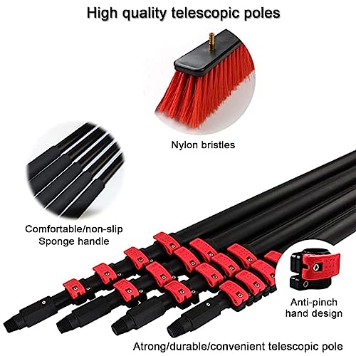 Kit de pértiga extensible con suministro de agua para camiones y paneles solares 7