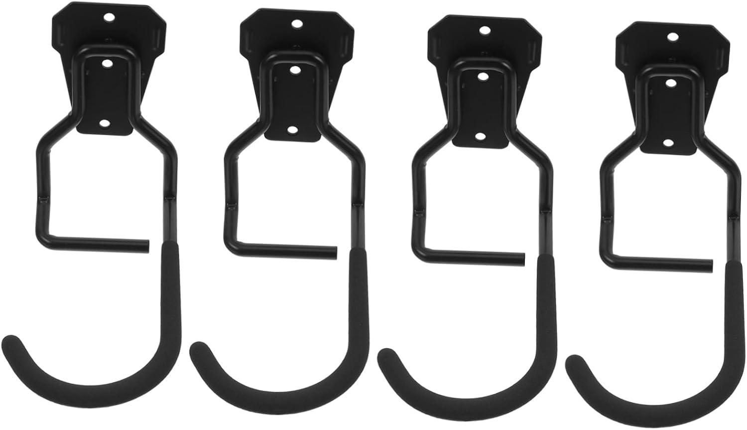 4pcs Heavy Duty Garage Wall Hooks Versatile Hangers and Storage Rack for Garden Equipment Organize Your Garage Effortlessly