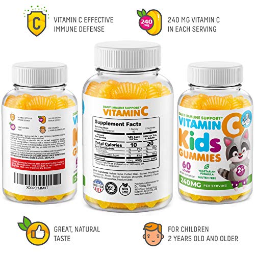 Dr. Moritz Vitamin C Gummies And Elderberry Gummies For Kids And Adults - Immune Support Low-Sugar Chewable Gummy Vitamins For Toddlers - Vegetarian Gelatin-Free Children's Dietary Supplement #TOP7