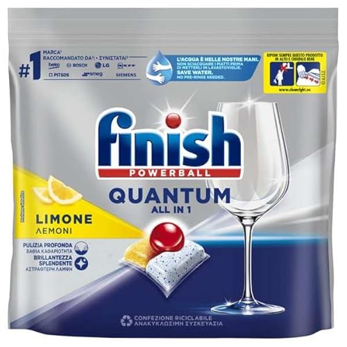 Finish Powerball Quantum Limone, 1 Confezione Da 18 Caps