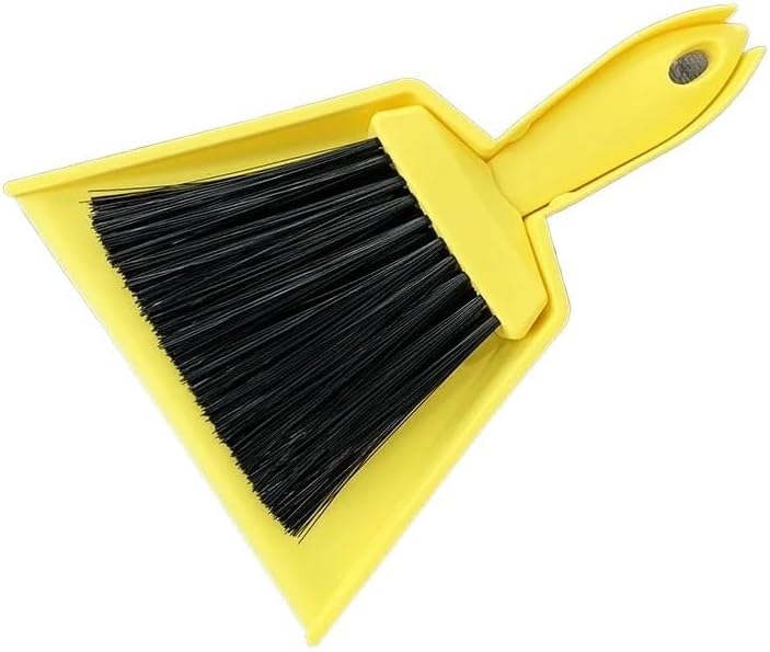 Miniatura 3 de Escoba recogedor Juego de mini Escobas y recogedor de escritorio, mango de madera, cepillo colgante para el Hogar, combinación de plástico,