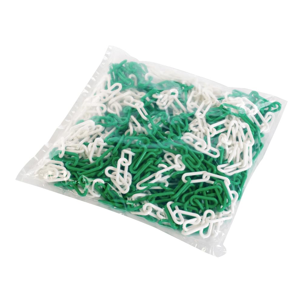 Novap-Cadena De plástico De señal, diámetro De 8 mm, bolsa De 25 metros, color verde y blanco