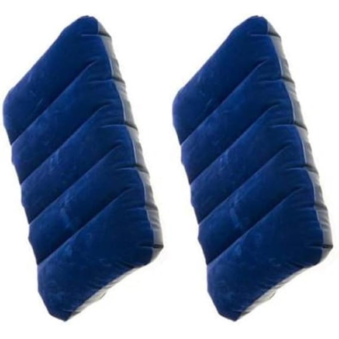 Travel Pillow for Sleeping, Air Pillow Train Travel, Pillow for Travelling, Pillow Air Bag, Waterproof Air Pillow, Inflatable Pillow for Travel, Velvet Soft Air Inflatable (Pack of 2)