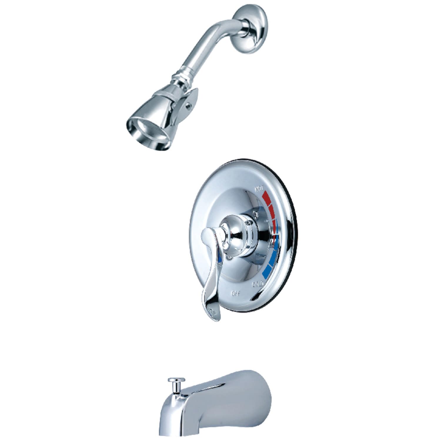 Robinet de baignoire Kingston haute finition chromée 7 cm éclat durable