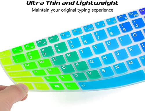 Image of Keyboard Protector Cover - Fit for for Lenovo IdeaPad Gaming 3 15ARH05E AMD Ryzen 5 4000 Series 15.6-inch Full HD IPS Laptop - Rainbow