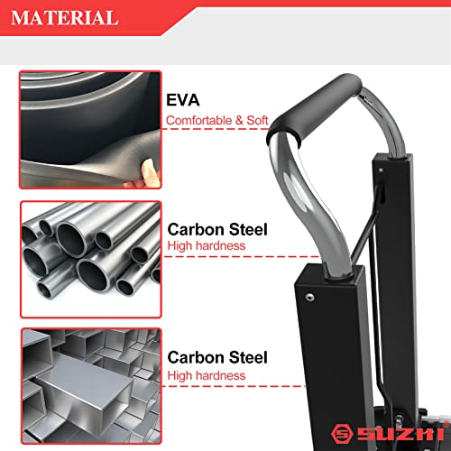 Folding Platform Truck Cart With Wheels, Collapsible Dolly, Foldable Dolly Cart, 330Lbs Capacity, Durable, Solid & Essentials For Moving Luggage, Travel, Shopping #TOP3