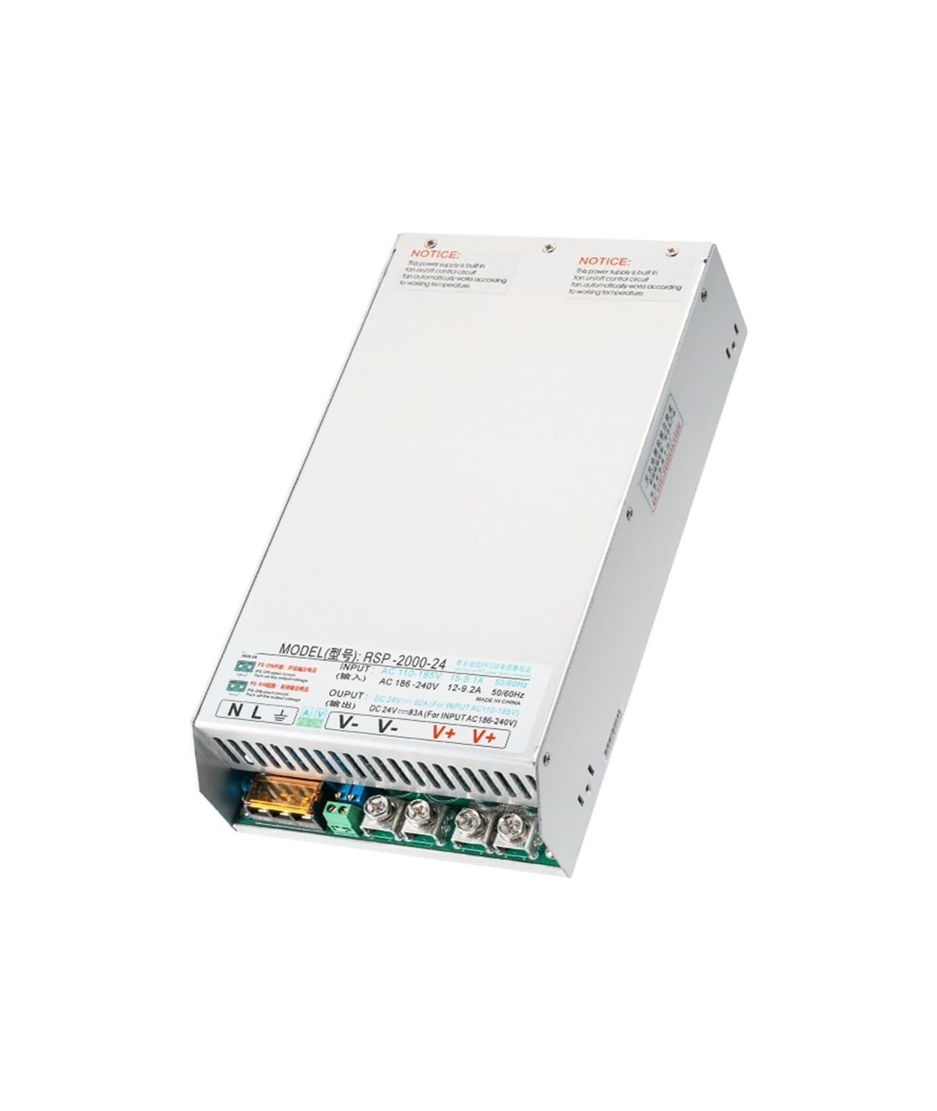 Alimentation à découpage PFC RSP-2000-36 de contrôle industriel 36V