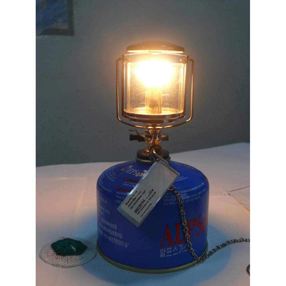 Meiyiu Campeggio Mini Lanterna Portatile Campeggio Luce Gas Tenda Lampada Lampada Lampada Da Appendere Lampada In Vetro Da Viaggio Stufa A Gas