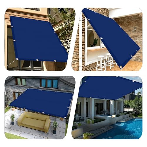 Voile d'ombrage anti-UV 50 x 180 cm rectangulaire avec cordons sable