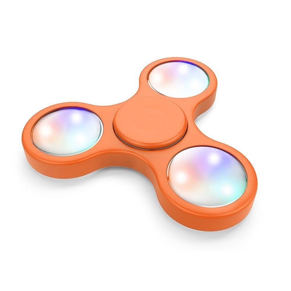 COOLBABY Fidget Spinner Toy Hand Fidget Spinner Toys for Teens Adults, Sensory Finger Toys Set for Kids, Gifts for Birthday Party Stress Relief Reducer Anit Anxiety (ORANGE) SPNR-L-ORG-SRK01