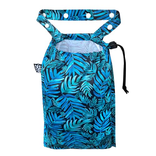 Image of Cute Hanging Car Trash Garbage Bag 100% Leakproof Waterproof Multipurpose for Car Back Front Seat Console with Hanging Strap (Leaves)