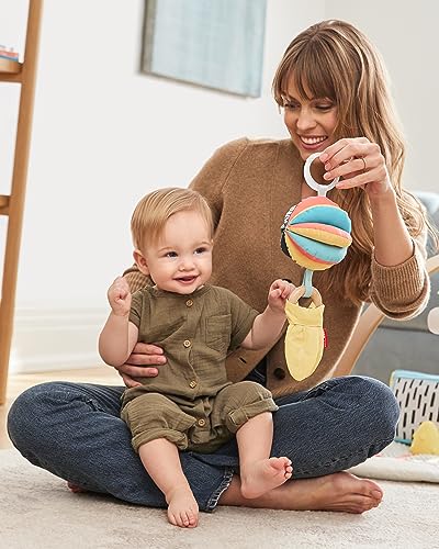Image of Skip Hop 3-in-1 Baby Activity & Teether Stroller Toy, Montessori Inspired 3-in-1 Stroller Toy