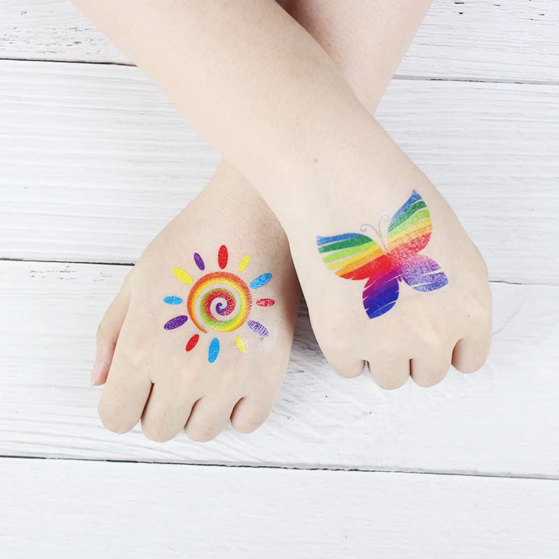 Miniatura 3 de EVECILOO 40 tatuajes de arco iris, calcomanías de tatuaje de orgullo, tatuajes temporales de orgullo gay, tatuajes temporales LGBT, calcomanías de