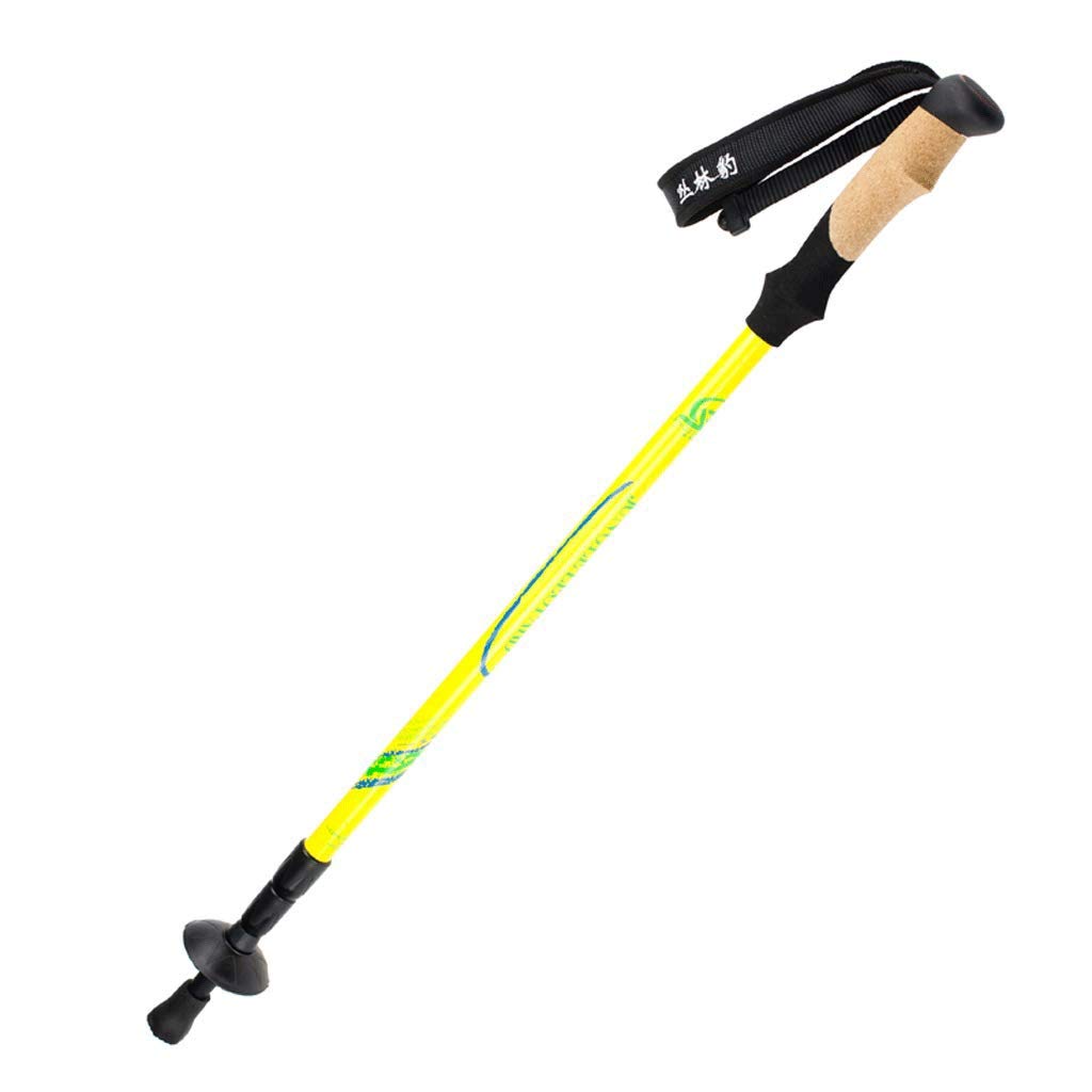 Kije trekkingowe Nordic Walking System antywstrząsowy Ultralekkie teleskopowe kije trekkingowe do wędrówek, biwakowania, wspinaczki górskiej, wędrówek, trekkingu (kolor: czarny
