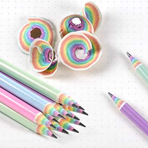 Ecotree Pencils #2 Hb Pencils Pre-Sharpened Pencils Number 2 Pencils Rainbow Pencils Recycled Pencils Eco Pencils With Erasers 12 Pack #TOP4
