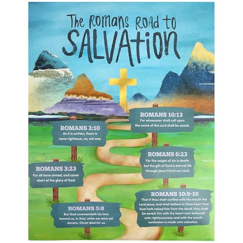 Renewing Minds, The Romans Road To Salvation Chart, 22 x