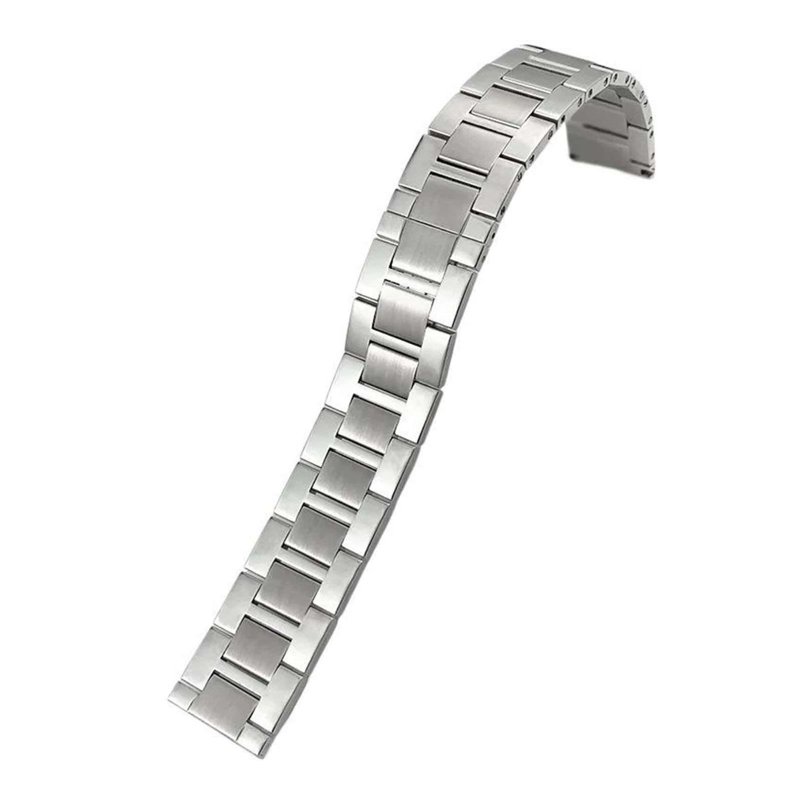 Correa De Reloj Acero Inoxidable 316L Compatible Con Cartier Tank Solo