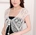 Mujer Boleros para Vestidos De Fiesta Elegantes Vintage Manga Corta Ganchillo Hueco...