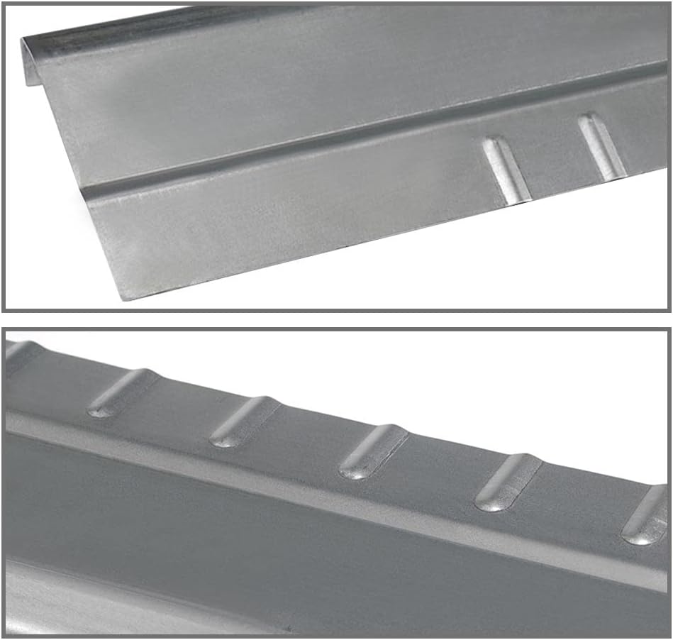 2Pcs Extended Cab 4 Door Lower Slip-On Metal Rocker Panels Protector Compatible with 99-06 Chevy Silverado/GMC Sierra